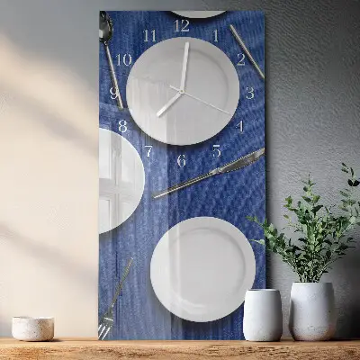Vertical reloj de cristal Lámina