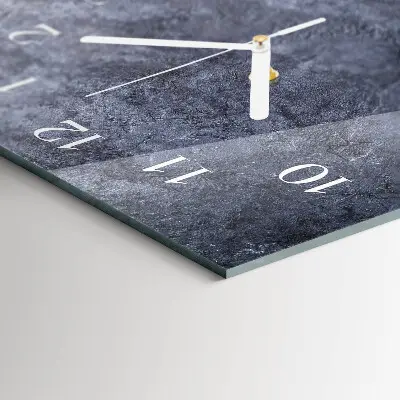 Vertical reloj de vidrio Mesa de mármol