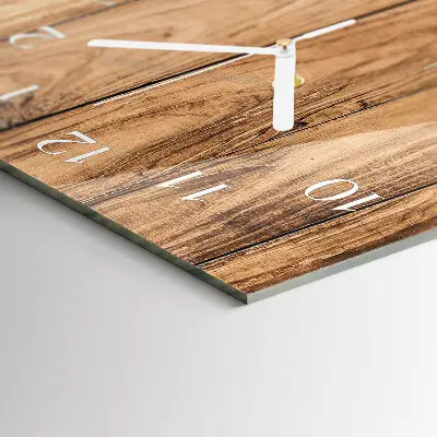 Vertical reloj de cristal Madera