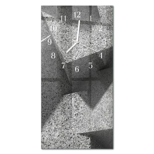 Reloj de vidrio vertical Mesa de mármol