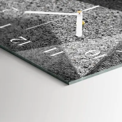 Reloj de vidrio vertical Mesa de mármol
