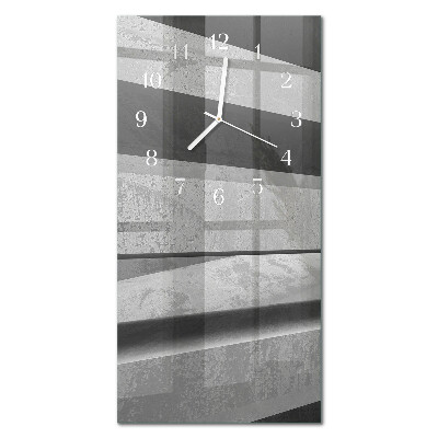 Vertical reloj vertical de cristal Rayas