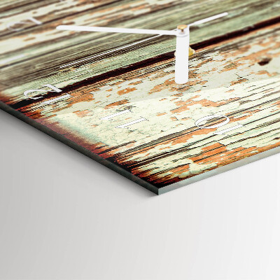 Reloj de vidrio vertical Pared de madera