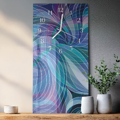 Vertical reloj de cristal Abstracción