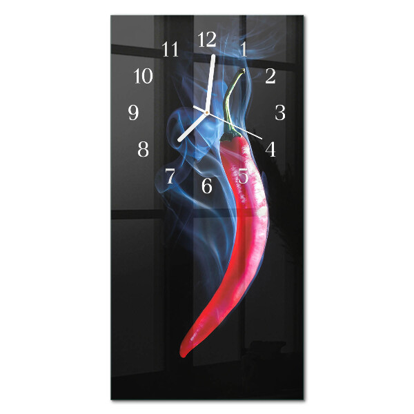 Vertical reloj de vidrio Pimienta