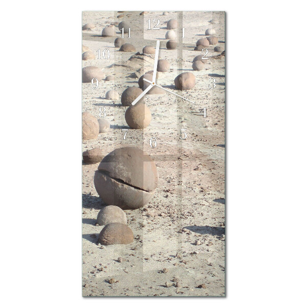 Vertical reloj de cristal Piedras de playa