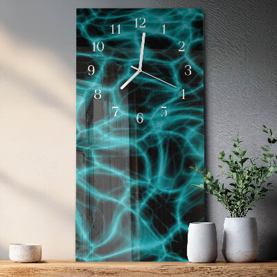 Vertical reloj de vidrio Superficie del agua