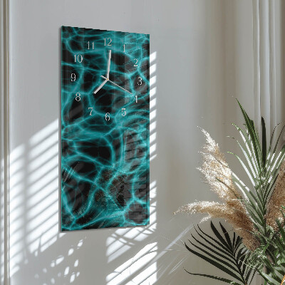 Vertical reloj de vidrio Superficie del agua