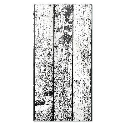 Reloj de vidrio vertical Madera