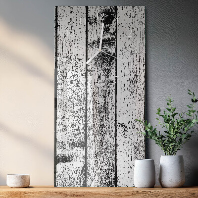 Reloj de vidrio vertical Madera