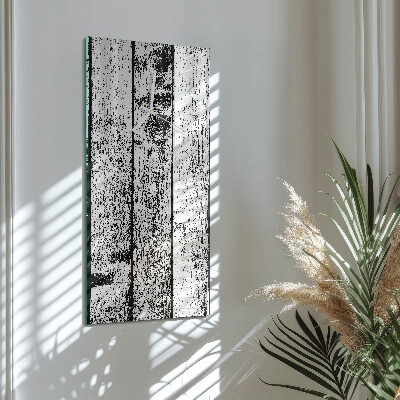 Reloj de vidrio vertical Madera
