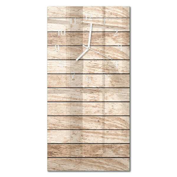 Vertical reloj vertical de cristal Madera