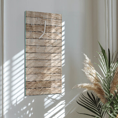 Vertical reloj vertical de cristal Madera
