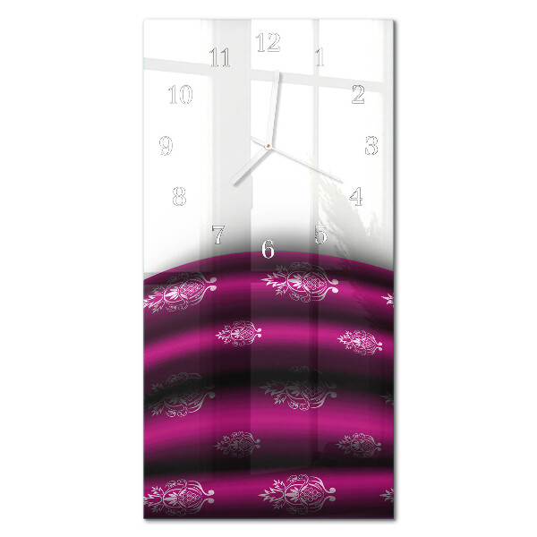 Reloj vertical Cortina morada