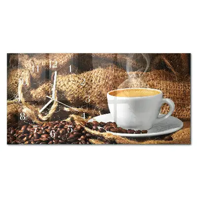 Reloj horizontal Granos de café