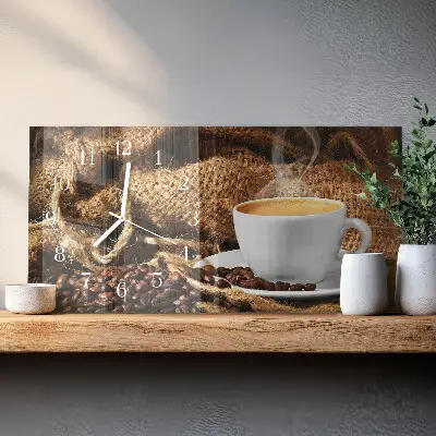 Reloj horizontal Granos de café