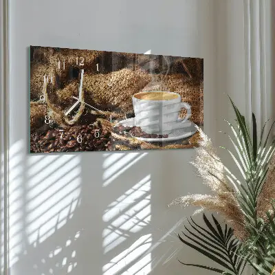 Reloj horizontal Granos de café