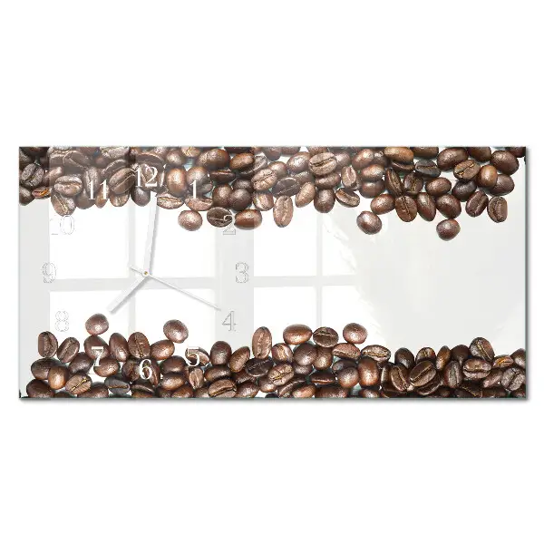 Horizontal reloj rectangular Materia prima de café