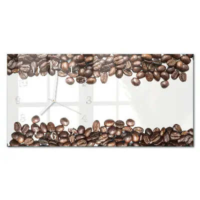 Horizontal reloj rectangular Materia prima de café