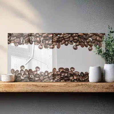 Horizontal reloj rectangular Materia prima de café