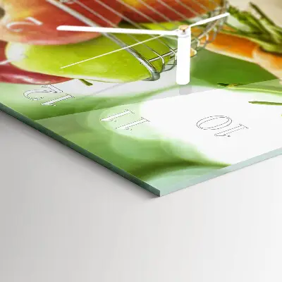 Reloj de cristal horizontal Frutas y néctar