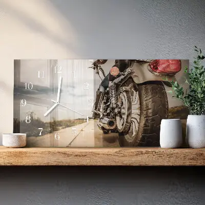 Horizontal reloj rectangular Bicicleta de dos ruedas