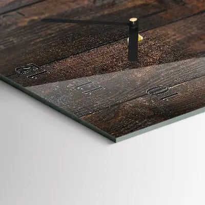 Reloj de vidrio vertical Madera