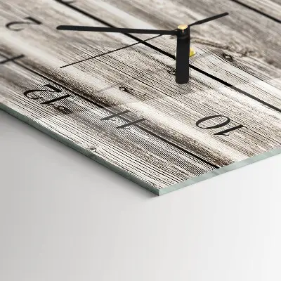 Reloj de cristal vertical Listones de madera