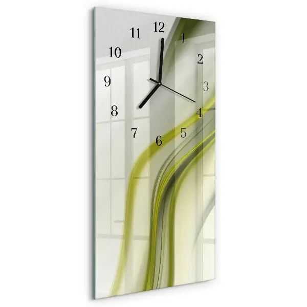 Vertical reloj de vidrio Líneas abstractas