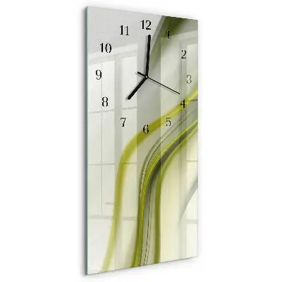 Vertical reloj de vidrio Líneas abstractas