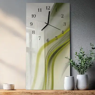 Vertical reloj de vidrio Líneas abstractas
