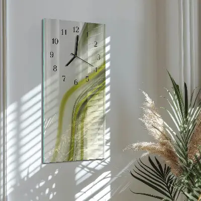 Vertical reloj de vidrio Líneas abstractas
