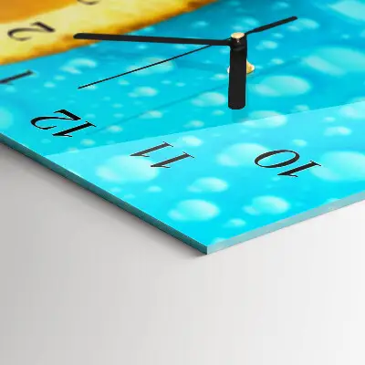Reloj de pared de cristal horizontal Cítricos de naranja