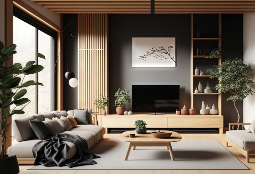 sala de estar en estilo natural