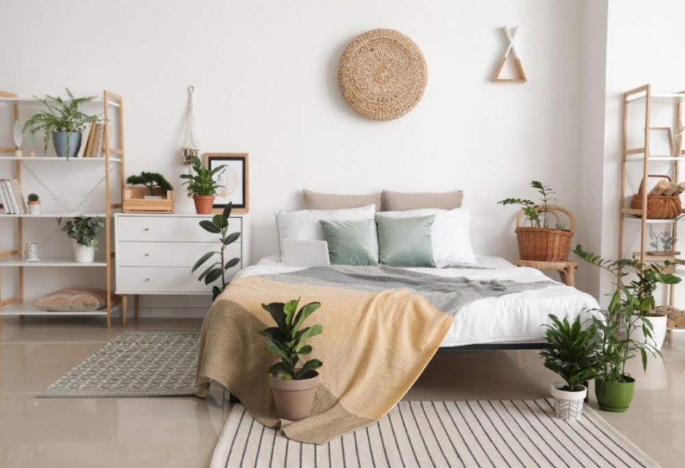 dormitorio en estilo escandinavo