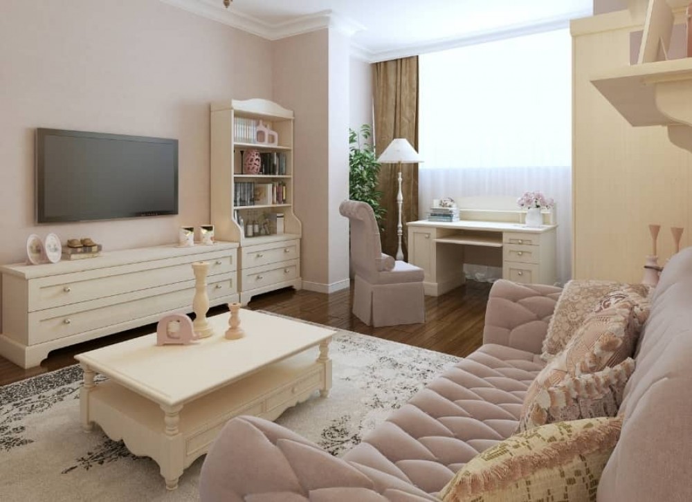 sala de estar en estilo provenzal