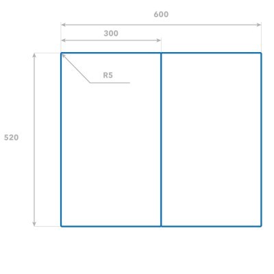 Dimensiones del tablero de vidrio