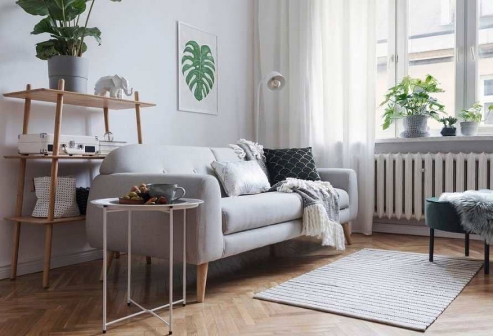 cómo decorar una sala de estar en estilo escandinavo
