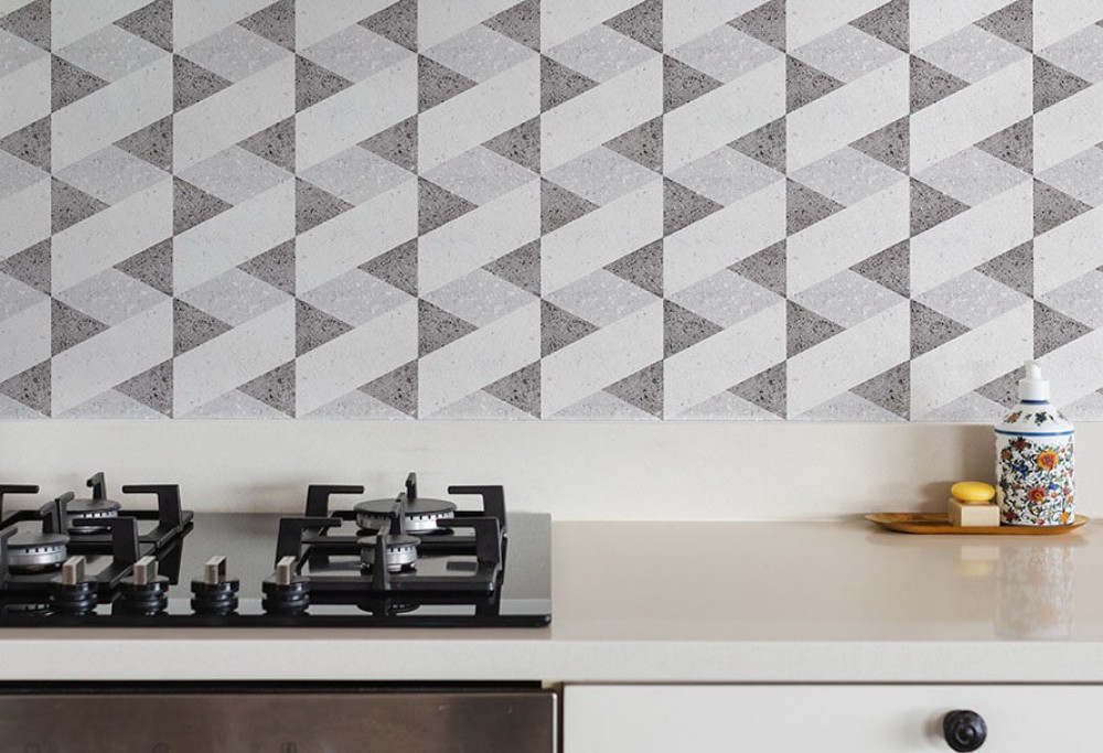 La pared de la cocina sin reformar