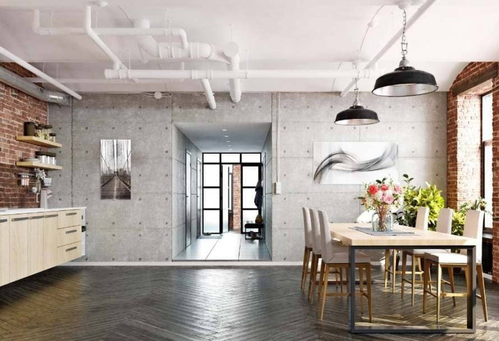 Salón estilo loft