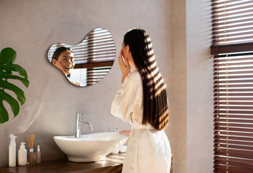 espejo para un baño pequeño